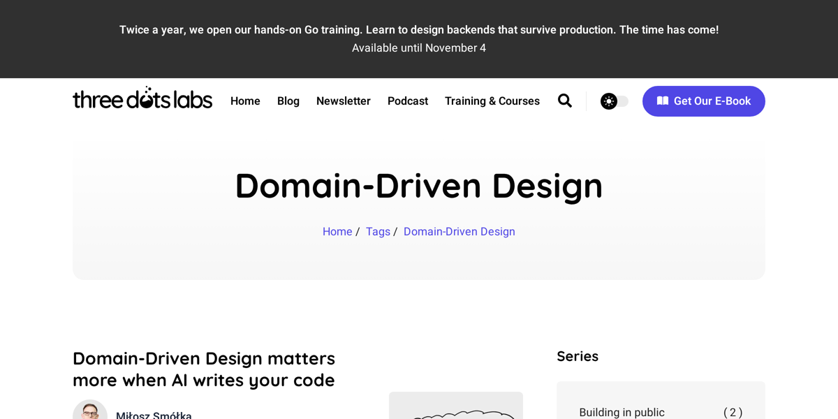 domain-driven design | Three Dots Labs blog